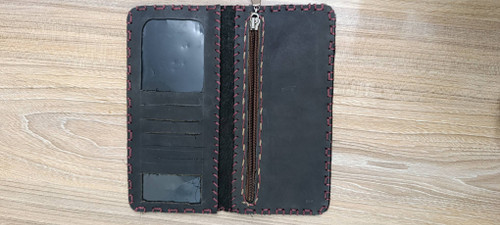 کیف پول مردانه چرم اصل دستدوز مدل برنارد A02